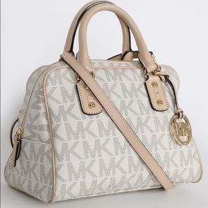 Michael Kors Signature Vanilla Satchel